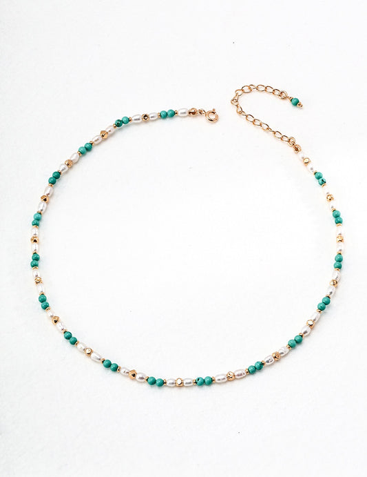 925 Silver / Natural Pearls / Turquoise